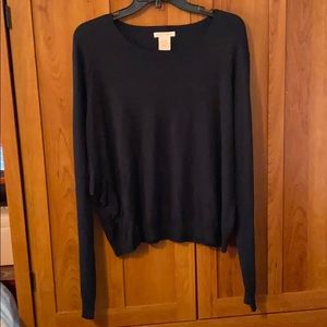 Black ruffle sweater *brand new*